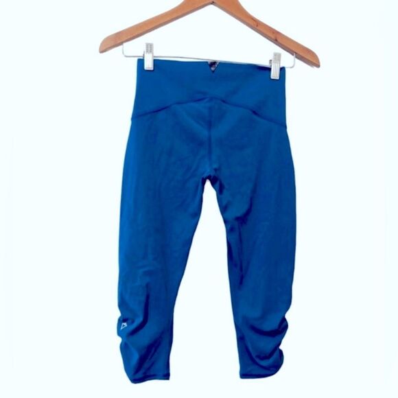 IVIVVA/LuLuLemon teal Blue High-Waisted Leggings; size 12 (will fit size small) - Picture 8 of 9